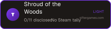 Shroud of the Woods — Sifter score