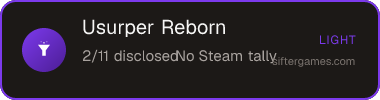 Usurper Reborn — Sifter score