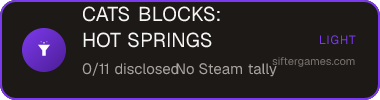 CATS BLOCKS: HOT SPRINGS — Sifter score