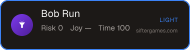 Bob Run — Sifter score