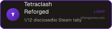 Tetraclash Reforged — Sifter score