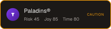 Paladins® — Sifter score