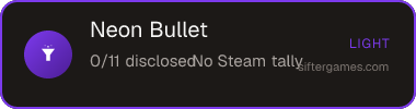 Neon Bullet — Sifter score