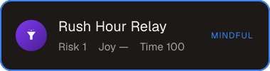 Rush Hour Relay — Sifter score