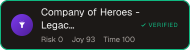 Company of Heroes - Legacy Edition — Sifter score