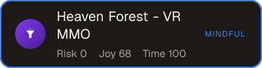 Heaven Forest - VR MMO — Sifter score