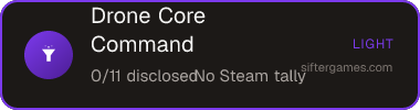 Drone Core Command — Sifter score