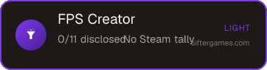 FPS Creator — Sifter score