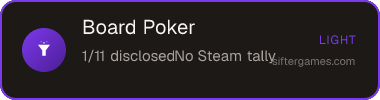 Board Poker — Sifter score