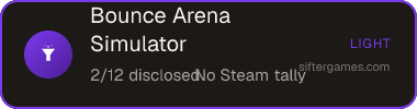 Bounce Arena Simulator — Sifter score