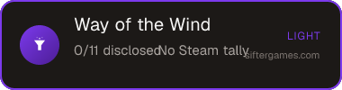 Way of the Wind — Sifter score