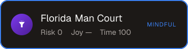 Florida Man Court — Sifter score