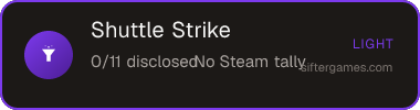 Shuttle Strike — Sifter score