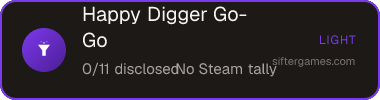 Happy Digger Go-Go — Sifter score