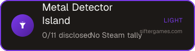 Metal Detector Island — Sifter score