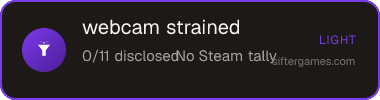 webcam strained — Sifter score