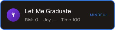 Let Me Graduate — Sifter score
