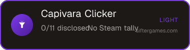 Capivara Clicker — Sifter score