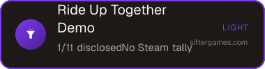 Ride Up Together Demo — Sifter score