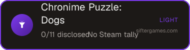 Chronime Puzzle: Dogs — Sifter score