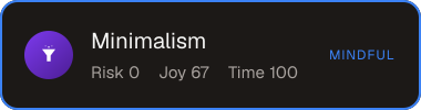 Minimalism — Sifter score