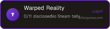 Warped Reality — Sifter score