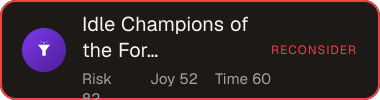 Idle Champions of the Forgotten Realms — Sifter score
