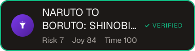 NARUTO TO BORUTO: SHINOBI STRIKER — Sifter score