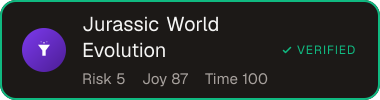 Jurassic World Evolution — Sifter score