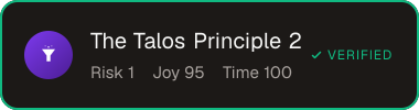 The Talos Principle 2 — Sifter score