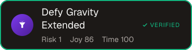 Defy Gravity Extended — Sifter score