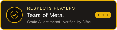 Tears of Metal — Respects Players seal