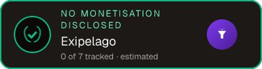 Exipelago — no monetisation disclosed