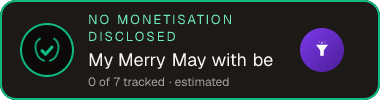My Merry May with be — no monetisation disclosed