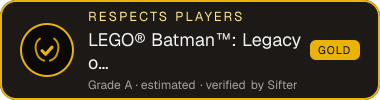 LEGO® Batman™: Legacy of the Dark Knight — Respects Players seal