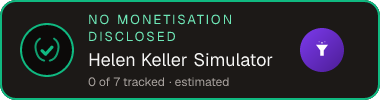 Helen Keller Simulator — no monetisation disclosed
