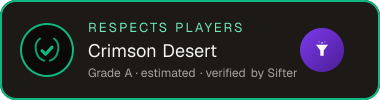 Crimson Desert — Respects Players seal