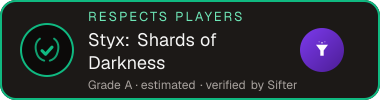 Styx: Shards of Darkness — Respects Players seal