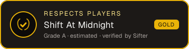 Shift At Midnight — Respects Players seal