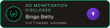 Bingo Betty — no monetisation disclosed