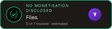 Flies. — no monetisation disclosed