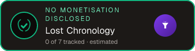 Lost Chronology — no monetisation disclosed