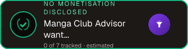 Manga Club Advisor wants to support Saeki Sasara — no monetisation disclosed