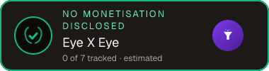 Eye X Eye — no monetisation disclosed
