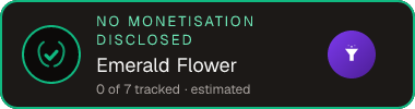 Emerald Flower — no monetisation disclosed