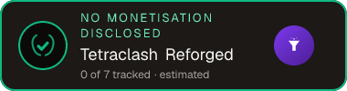 Tetraclash Reforged — no monetisation disclosed