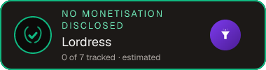 Lordress — no monetisation disclosed