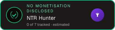 NTR Hunter — no monetisation disclosed