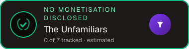 The Unfamiliars — no monetisation disclosed