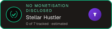 Stellar Hustler — no monetisation disclosed